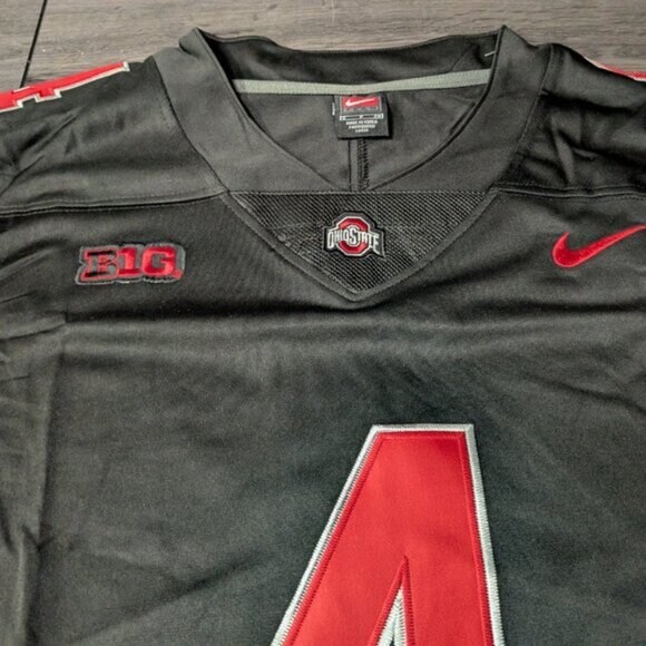 Jeremiah Smith #4 Ohio State Buckeyes BLACKOUT Stitched Men's Jersey Adult Sizes - Picture 4 of 7